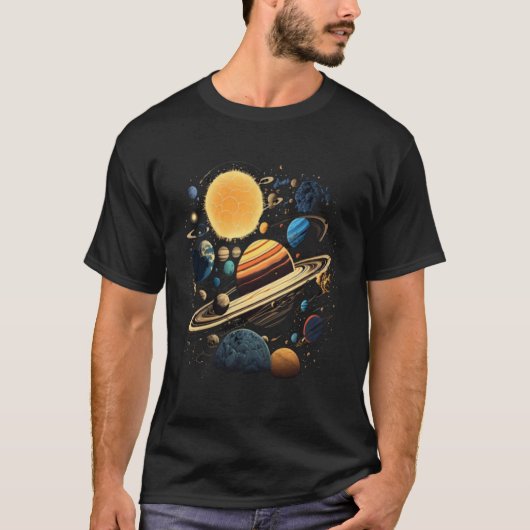 Space UFO Alien Spaceship Astronomy Extraterrestri Tシャツ (正面)