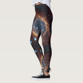 Space Universe Helix Nebula - Power Yoga Leggings レギンス (左)