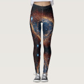 Space Universe Helix Nebula - Power Yoga Leggings レギンス (正面)