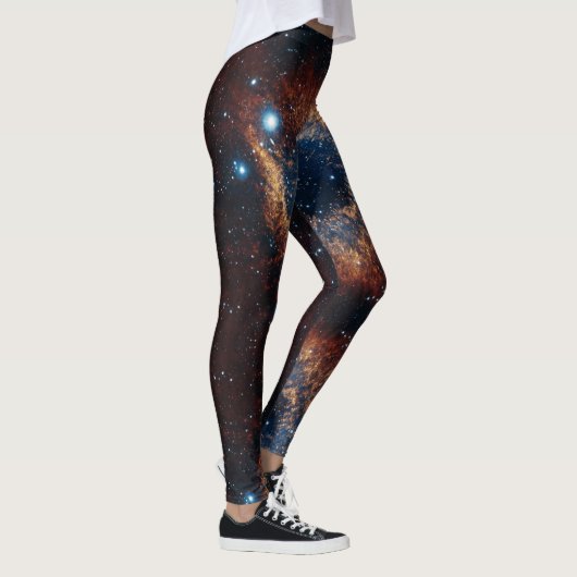 Space Universe Helix Nebula - Power Yoga Leggings レギンス (右)