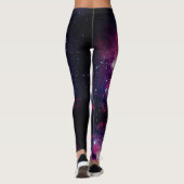 Space Universe - Power Yoga Leggings レギンス (裏面)