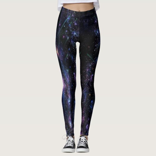 Space Universe - Power Yoga Leggings レギンス (正面)