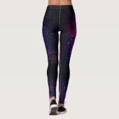 Space Universe - Power Yoga Leggings レギンス (裏面)