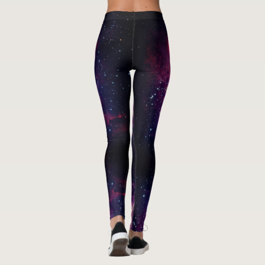 Space Universe - Power Yoga Leggings レギンス (裏面)