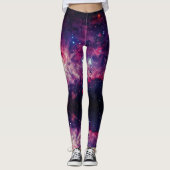 Space Universe - Power Yoga Leggings レギンス (正面)
