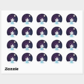 Space Westie ラウンドシール (シート)