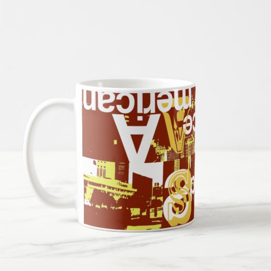 SpaceAmerican赤 コーヒーマグカップ (左)