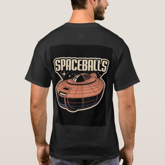 SPACEBALLSレトロ宇宙船 Tシャツ (裏面)