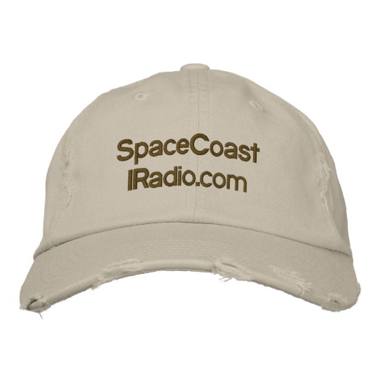 SpaceCoastIRadio.com 刺繍入りキャップ (正面)