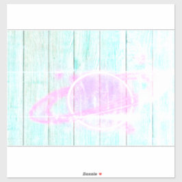 Spaced Out Custom Cut 14x14 Window Cling シール