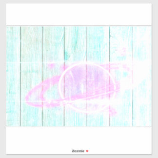 Spaced Out Custom Cut 14x14 Window Cling シール