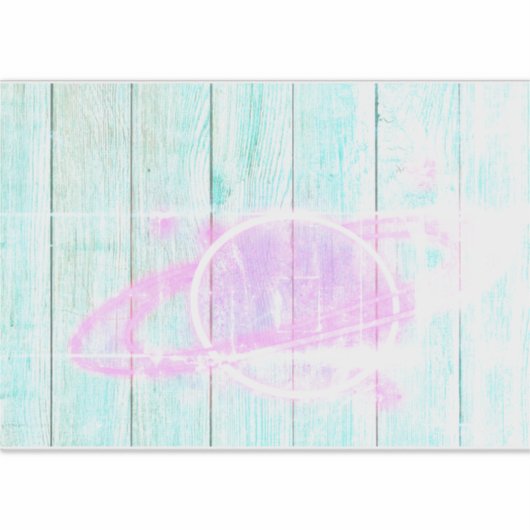 Spaced Out Custom Cut 14x14 Window Cling シール (正面)