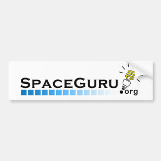 SpaceGuruのロゴのバンパーステッカー バンパーステッカー
