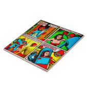 SpaceHawk、Martians、およびDamsel漫画ブックページ タイル (側面)