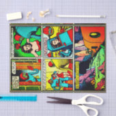 SpaceHawk、Martians、およびDamsel漫画ブックページ 薄葉紙 (クラフト)