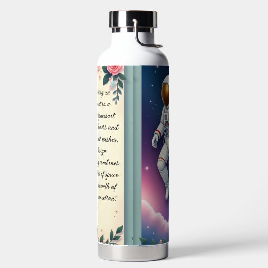 Spaceman Greeting ウォーターボトル (左面)