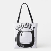 Spaceman Vintage トートバッグ (裏面)