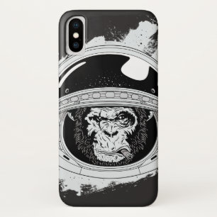 Spacemonkey白黒 iPhone X ケース