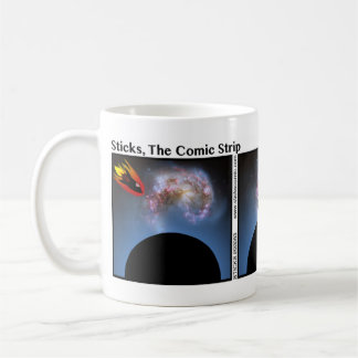 Spaceshipおもしろい Stickman Mug - 093 コーヒーマグカップ