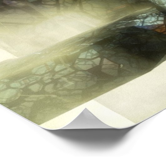 Spaceship and alien planet ポスター (角)