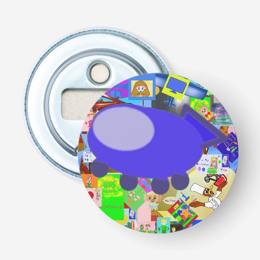 Spaceship Button Bottle Opener 栓抜き (正面)