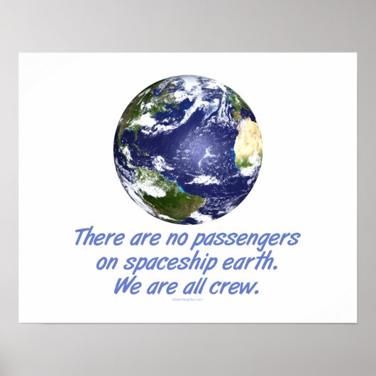 Spaceship Earth, Environment ポスター (正面)