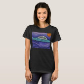 Spaceship UFO Alien UAP paranormal Tシャツ (正面フル)