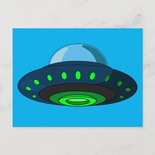 SPACESHIP UFO ARTポストカード ポストカード (正面)