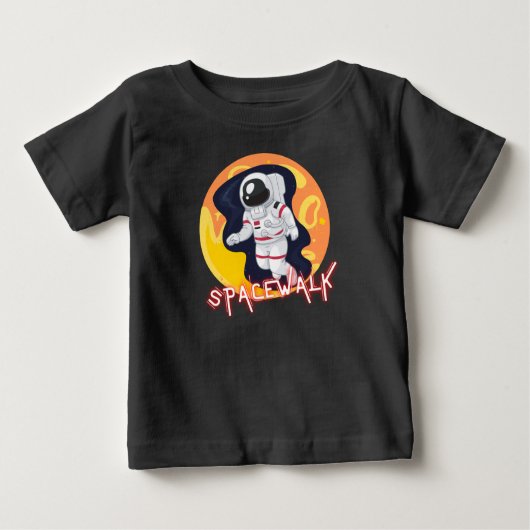 SPACEWALK -宇宙宇宙飛行士Tシャツ ベビーTシャツ (正面)