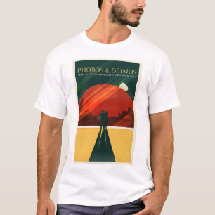 SPACEX PHOBOS & DEIMOS宇宙クルーズトゥムーン火星P Tシャツ