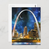 Spaceyセントルイスのスカイライン ポストカード (正面/裏面)