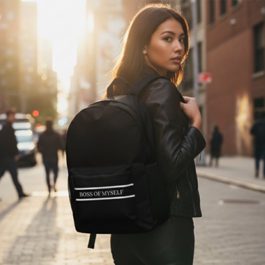 Spacious backpack for travel プリントバックパック