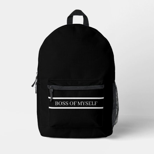 Spacious backpack for travel プリントバックパック (正面)