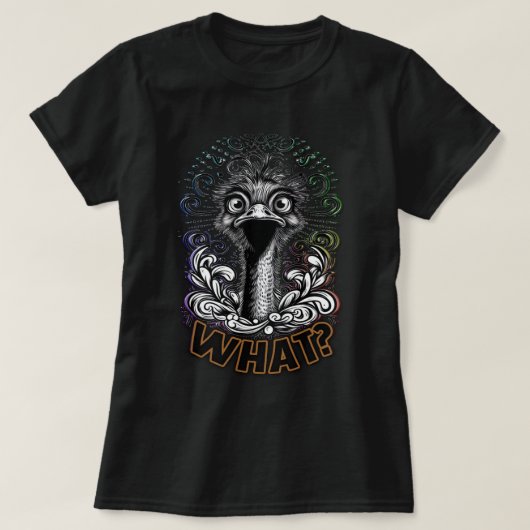 Spacy Ostrich What Women's Tee Tシャツ (デザイン正面)