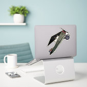 Spad XIII、二面戦闘機 シール (デスク上のノートパソコン)