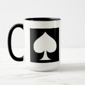 Spade Design-black n white  マグカップ (左)