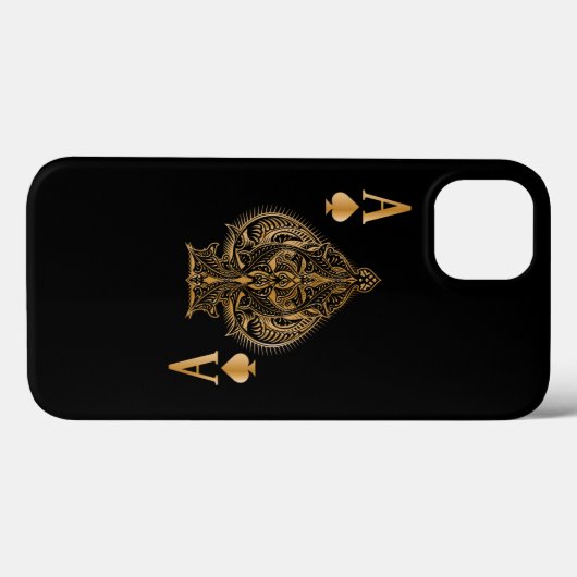 Spades Poker Ace Casino Case-Mate iPhoneケース (裏面 (横))