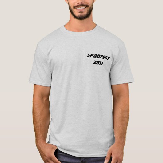 Spadfestの2011年のTシャツ Tシャツ (正面)