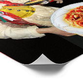 SPAGHETTIパーティー、キッイタリアンチン、シェフ、プルシネラ ポスター (角)