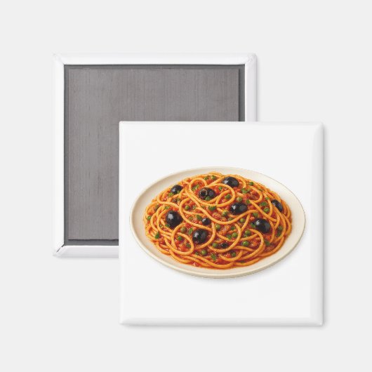 Spaghetti alla Puttanesca Magnet マグネット (正面/裏面)