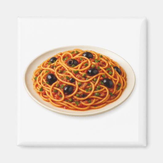Spaghetti alla Puttanesca Magnet マグネット (正面)