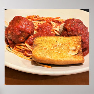 Spaghetti and Meatballs Photo ポスター