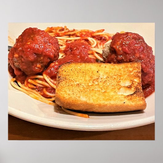 Spaghetti and Meatballs Photo ポスター (正面)