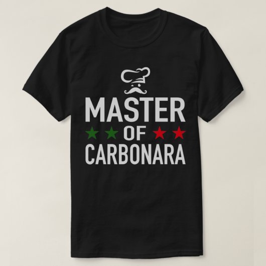 Spaghetti Carbonara Executive Chef Master Of Carbo Tシャツ (デザイン正面)
