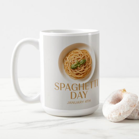Spaghetti Day January 4th Classic Mug コーヒーマグカップ (ドーナツ)