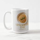 Spaghetti Day January 4th Classic Mug コーヒーマグカップ (左)