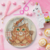 Spaghetti Kitty, Orange, Paper Plates ペーパープレート (パーティー)