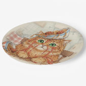 Spaghetti Kitty, Orange, Paper Plates ペーパープレート (アングル)