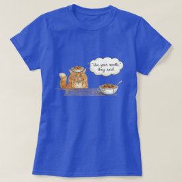 Spaghetti Kitty, Orange, T-Shirt Tシャツ
