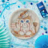 Spaghetti Kitty, White, Paper Plates ペーパープレート (パーティー)